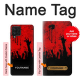 Samsung Galaxy A22 4G Hard Case Zombie Hands with custom name