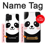 Samsung Galaxy A22 4G Hard Case Cute Panda Cartoon with custom name