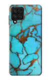 Samsung Galaxy A22 4G Hard Case Aqua Turquoise Rock