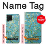 Samsung Galaxy A22 4G Hard Case Vincent Van Gogh Almond Blossom with custom name