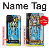 Samsung Galaxy A22 4G Hard Case The High Priestess Vintage Tarot Card with custom name