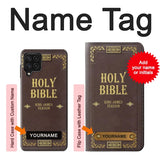 Samsung Galaxy A22 4G Hard Case Holy Bible Cover King James Version with custom name