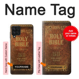 Samsung Galaxy A22 4G Hard Case Holy Bible 1611 King James Version with custom name