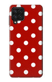 Samsung Galaxy A22 4G Hard Case Red Polka Dots