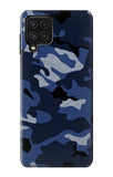 Samsung Galaxy A22 4G Hard Case Navy Blue Camouflage