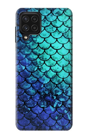 Samsung Galaxy A22 4G Hard Case Green Mermaid Fish Scale