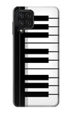 Samsung Galaxy A22 4G Hard Case Black and White Piano Keyboard