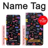 Samsung Galaxy A22 4G Hard Case Vintage Neon Graphic with custom name