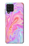 Samsung Galaxy A22 4G Hard Case Digital Art Colorful Liquid