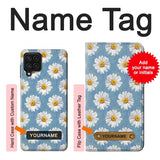 Samsung Galaxy A22 4G Hard Case Floral Daisy with custom name