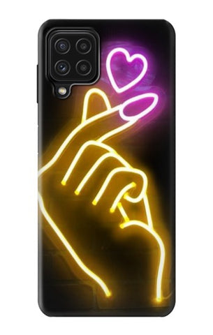 Samsung Galaxy A22 4G Hard Case Cute Mini Heart Neon Graphic