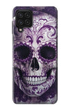 Samsung Galaxy A22 4G Hard Case Purple Sugar Skull