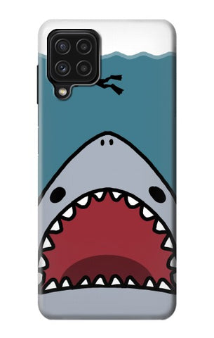 Samsung Galaxy A22 4G Hard Case Cartoon Shark Sea Diving