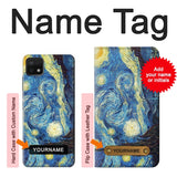 Samsung Galaxy A22 5G Hard Case Van Gogh Starry Nights with custom name