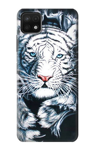 Samsung Galaxy A22 5G Hard Case White Tiger