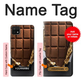 Samsung Galaxy A22 5G Hard Case Chocolate Tasty with custom name