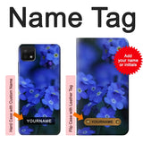 Samsung Galaxy A22 5G Hard Case Forget me not with custom name