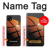 Samsung Galaxy A22 5G Hard Case Basketball Sport with custom name