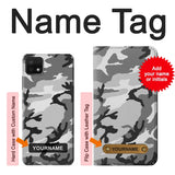 Samsung Galaxy A22 5G Hard Case Snow Camo Camouflage Graphic Printed with custom name