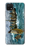 Samsung Galaxy A22 5G Hard Case Jesus Walk on The Sea