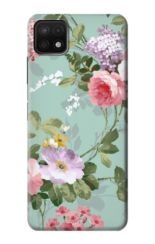 Samsung Galaxy A22 5G Hard Case Flower Floral Art Painting