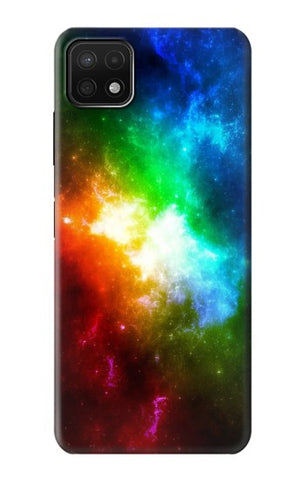 Samsung Galaxy A22 5G Hard Case Colorful Rainbow Space Galaxy