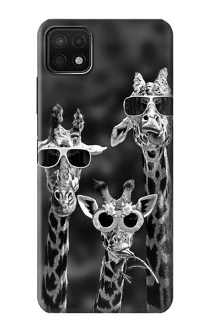 Samsung Galaxy A22 5G Hard Case Giraffes With Sunglasses