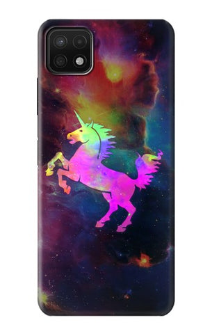 Samsung Galaxy A22 5G Hard Case Rainbow Unicorn Nebula Space