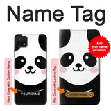 Samsung Galaxy A22 5G Hard Case Cute Panda Cartoon with custom name