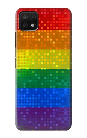 Samsung Galaxy A22 5G Hard Case Rainbow Gay LGBT Pride Flag