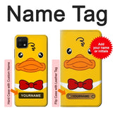 Samsung Galaxy A22 5G Hard Case Yellow Duck with custom name