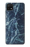 Samsung Galaxy A22 5G Hard Case Light Blue Marble Stone Texture Printed