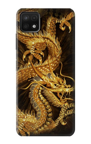 Samsung Galaxy A22 5G Hard Case Chinese Gold Dragon Printed