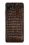 Samsung Galaxy A22 5G Hard Case Brown Skin Alligator Graphic Printed