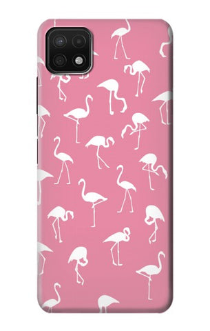 Samsung Galaxy A22 5G Hard Case Pink Flamingo Pattern