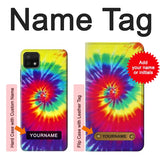 Samsung Galaxy A22 5G Hard Case Tie Dye Fabric Color with custom name