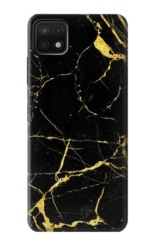 Samsung Galaxy A22 5G Hard Case Gold Marble Graphic Printed
