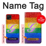 Samsung Galaxy A22 5G Hard Case Rainbow Gay Pride Flag Device with custom name