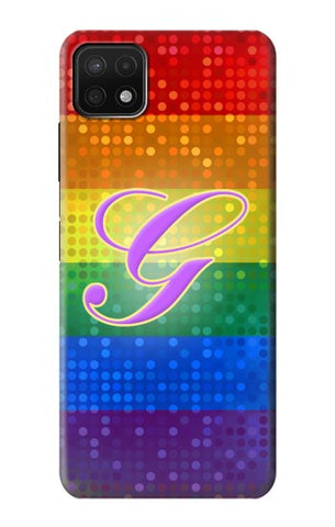 Samsung Galaxy A22 5G Hard Case Rainbow Gay Pride Flag Device