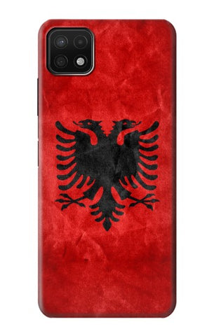 Samsung Galaxy A22 5G Hard Case Albania Red Flag
