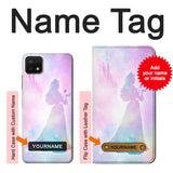 Samsung Galaxy A22 5G Hard Case Princess Pastel Silhouette with custom name