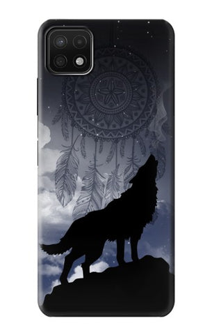 Samsung Galaxy A22 5G Hard Case Dream Catcher Wolf Howling