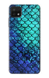 Samsung Galaxy A22 5G Hard Case Green Mermaid Fish Scale
