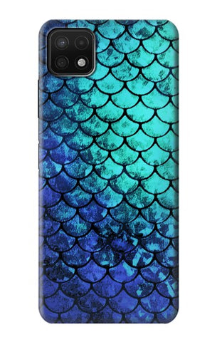 Samsung Galaxy A22 5G Hard Case Green Mermaid Fish Scale