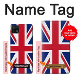Samsung Galaxy A22 5G Hard Case Flag of The United Kingdom with custom name