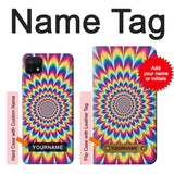 Samsung Galaxy A22 5G Hard Case Colorful Psychedelic with custom name
