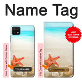 Samsung Galaxy A22 5G Hard Case Sea Shells Starfish Beach with custom name
