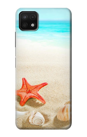 Samsung Galaxy A22 5G Hard Case Sea Shells Starfish Beach
