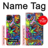 Samsung Galaxy A22 5G Hard Case Colorful Art Pattern with custom name