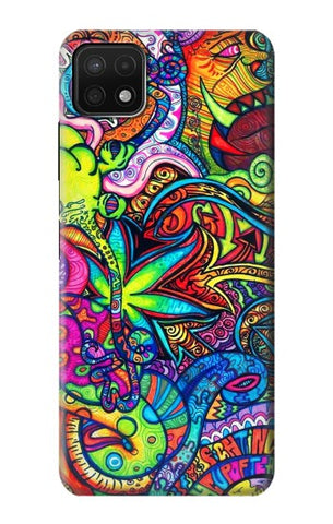 Samsung Galaxy A22 5G Hard Case Colorful Art Pattern